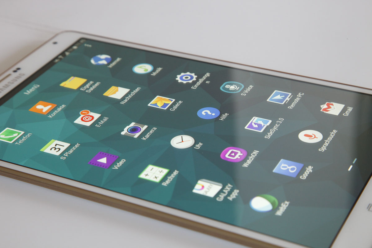 Samsung Tablet mit Startbildschirm